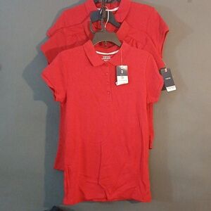 Mixed 3pk NWT IZOD Approved Schoolwear Red Polo Shirt Size: L/G (14/16)